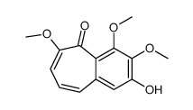2-hydroxy-3,4,6-trimethoxybenzo[7]annulen-5-one结构式