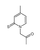 1-(4-methyl-2-sulfanylidenepyridin-1-yl)propan-2-one结构式