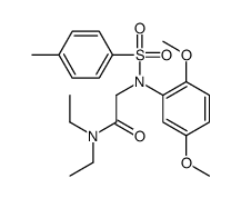 2-(2,5-dimethoxy-N-(4-methylphenyl)sulfonylanilino)-N,N-diethylacetamide结构式
