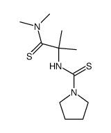 Pyrrolidine-1-carbothioic acid (1-dimethylthiocarbamoyl-1-methyl-ethyl)-amide Structure