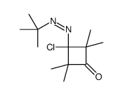 3-(tert-butyldiazenyl)-3-chloro-2,2,4,4-tetramethylcyclobutan-1-one Structure