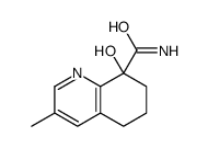 8-hydroxy-3-methyl-6,7-dihydro-5H-quinoline-8-carboxamide结构式