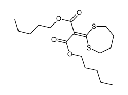 dipentyl 2-(1,3-dithiepan-2-ylidene)propanedioate结构式
