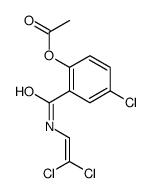 [4-chloro-2-(2,2-dichloroethenylcarbamoyl)phenyl] acetate结构式