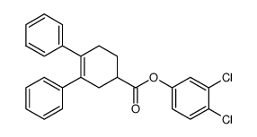 3,4-Diphenyl-cyclohex-3-enecarboxylic acid 3,4-dichloro-phenyl ester Structure