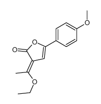 3-(1-ethoxyethylidene)-5-(4-methoxyphenyl)furan-2-one结构式