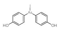 4-[(4-hydroxyphenyl)-iodo-arsanyl]phenol结构式