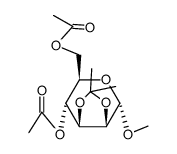 methyl 4,6-di-O-acetyl-2,3-O-isopropylidene-α-D-mannopyranoside Structure