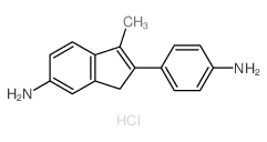 2-(4-aminophenyl)-1-methyl-3H-inden-5-amine structure