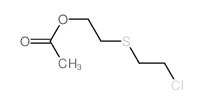 Ethanol,2-[(2-chloroethyl)thio]-, 1-acetate结构式