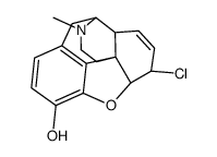 6α-Chloro-7,8-didehydro-4,5α-epoxy-17-methylmorphinan-3-ol结构式
