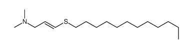(E)-3-dodecylsulfanyl-N,N-dimethylprop-2-en-1-amine Structure