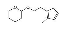 2-[2-(2-methylcyclopenta-1,3-dien-1-yl)ethoxy]oxane Structure