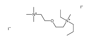 ethyl-methyl-propyl-[2-[2-(trimethylazaniumyl)ethoxy]ethyl]azanium,diiodide Structure