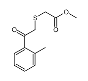 methyl 2-[2-(2-methylphenyl)-2-oxoethyl]sulfanylacetate Structure