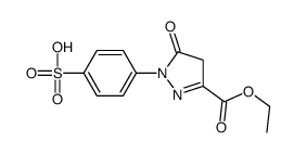 3-ethyl 4,5-dihydro-5-oxo-1-(4-sulphophenyl)-1H-pyrazole-3-carboxylate结构式
