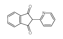 1H-Indene-1,3(2H)-dione,2-(2-pyridinyl)-结构式