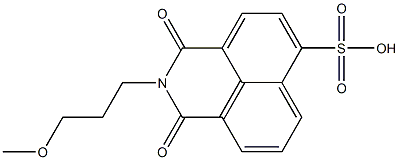 N-(3-Methoxypropyl)-1-sulfonaphthalene-4,5-dicarbimide结构式