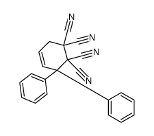 3,3-diphenylcyclohex-4-ene-1,1,2,2-tetracarbonitrile结构式