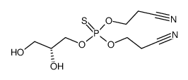 (R)-glyceryl-thiophosphate-bis-(2-cyanoethyl)-ester Structure