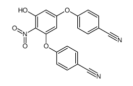 4-[3-(4-cyanophenoxy)-5-hydroxy-4-nitrophenoxy]benzonitrile Structure