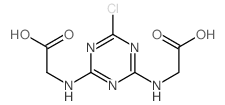 Glycine,N,N'-(6-chloro-s-triazine-2,4-diyl)di- (7CI,8CI) Structure