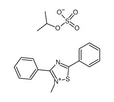 2-methyl-3,5-diphenyl-[1,2,4]thiadiazolium, isopropyl sulfate Structure