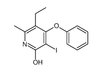 5-ethyl-3-iodo-6-methyl-4-phenoxy-1H-pyridin-2-one Structure