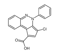 3-chloro-4-phenylcyclopenta[c]cinnoline-1-carboxylic acid结构式