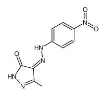 5-methyl-2H-pyrazole-3,4-dione 4-[(4-nitro-phenyl)-hydrazone] Structure