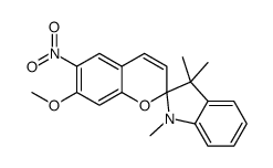 1',3'-dihydro-7-methoxy-1',3',3'-trimethyl-6-nitrospiro[2H-1-benzopyran-2,2'-[2H]indole]结构式