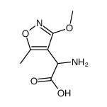 amino-(3-methoxy-5-methyl-isoxazol-4-yl)-acetic acid Structure