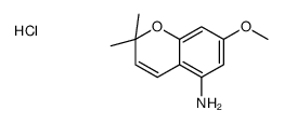 7-methoxy-2,2-dimethylchromen-5-amine,hydrochloride结构式