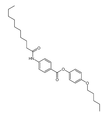 (4-pentoxyphenyl) 4-(decanoylamino)benzoate结构式