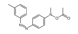 [N-methyl-4-[(3-methylphenyl)diazenyl]anilino] acetate结构式