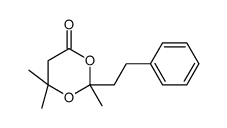 2,6,6-trimethyl-2-(2-phenylethyl)-1,3-dioxan-4-one Structure