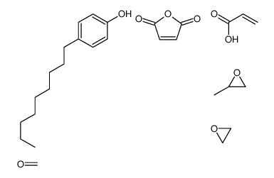 formaldehyde,furan-2,5-dione,2-methyloxirane,4-nonylphenol,oxirane,prop-2-enoic acid结构式