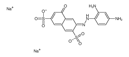 disodium 3-[(2,4-diaminophenyl)azo]-5-hydroxynaphthalene-2,7-disulphonate Structure