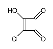 3-Chlor-4-hydroxy-3-cyclobuten-1,2-dion Structure