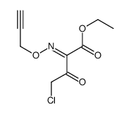 ethyl 4-chloro-3-oxo-2-prop-2-ynoxyiminobutanoate Structure