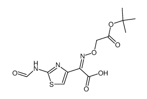 2-(tert-butoxycarbonylmethoxyimino)-2-(2-formamidothiazol-4-yl)acetic acid Structure