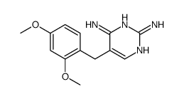 5-[(2,4-dimethoxyphenyl)methyl]pyrimidine-2,4-diamine Structure