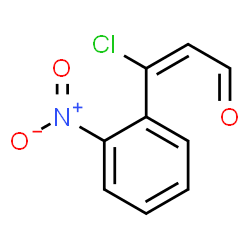 3-chloro-3-(2-nitrophenyl)acrylaldehyde Structure