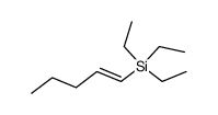 trans-1-triethylsilyl-1-pentene Structure