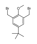 1,3-bis(bromomethyl)-5-tert-butyl-2-methoxybenzene结构式