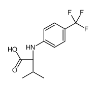 (2S)-3-methyl-2-[4-(trifluoromethyl)anilino]butanoic acid Structure