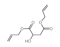 Butanedioic acid,2-hydroxy-, 1,4-di-2-propen-1-yl ester structure