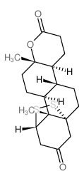 1-.alpha.,5-epidithio-17A-oxa-D-homo-5-.alpha.-androstan-3, 17-dione结构式