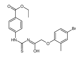 ethyl 4-[[2-(4-bromo-2-methylphenoxy)acetyl]carbamothioylamino]benzoate Structure