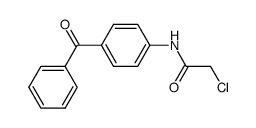 2-chloro-N-(4-aminobenzophenone)acetamide Structure